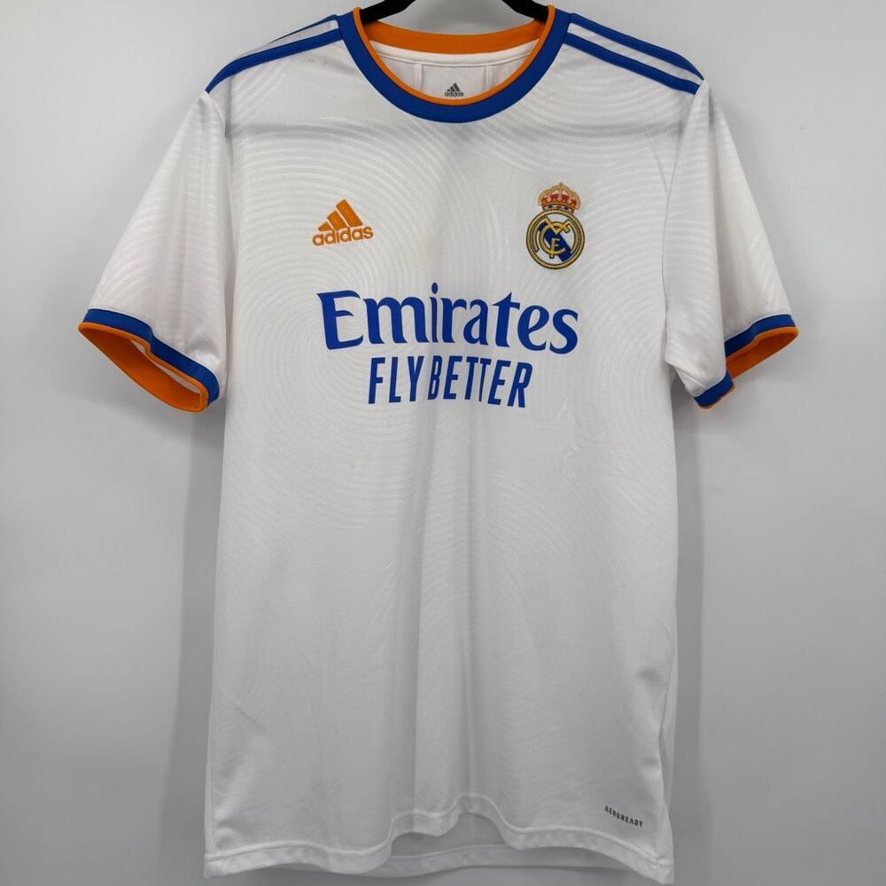 Adidas Real Madrid 2021/22 Home Soccer Jersey White Men’s Medium